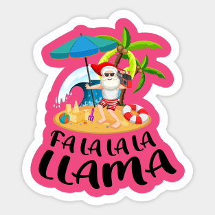 Fa la la llama Sticker